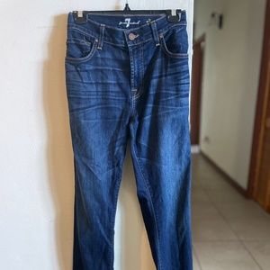 7 for all mankind men slimmy slim straight jeans 34W x 34L